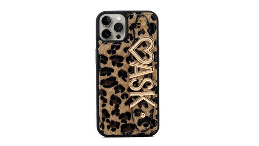 LEOPAR DESENLİ DERİ KILIF